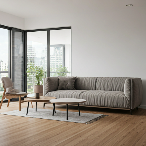 AI-rendered modern Art Deco room with velvet furniture